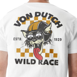 T-shirt homme col rond en jersey avec logo Cats