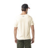 T-shirt homme slub col rond avec print en coton Fast