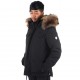 Parka homme H'echbone Toronto Noire Col fourrure