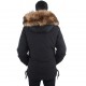 Parka homme H'echbone Toronto Noire Col fourrure