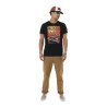 T-shirt homme regular en coton 170gr print devant Flame