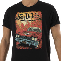 T-shirt homme regular en coton 170gr print devant Flame