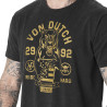 T-shirt homme col rond en jersey et acid wash avec print Hard