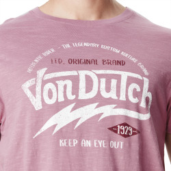 T-shirt homme col rond coton slub avec Logo Keep