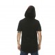 T-shirt homme H'echbone Paris Noir a capuche