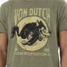 T-shirt homme col rond regular en coton effet usé print devant Lone T-shirt homme col rond regular en coton effet usé print devant Lone