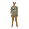 T-shirt homme col rond regular en coton effet usé print devant Lone T-shirt homme col rond regular en coton effet usé print devant Lone
