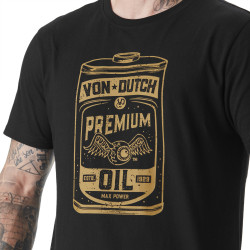 T-shirt homme col rond en jersey avec logo Oil