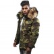 Parka homme H'echbone Toronto Camouflage Col fourrure