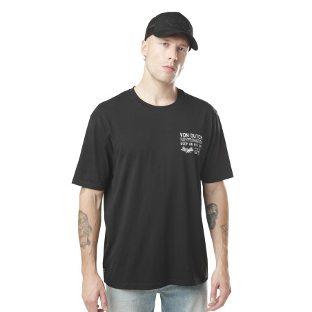 T-shirt homme col rond relax fit avec print dans le dos Photos