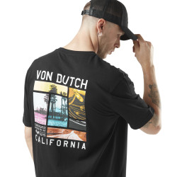 T-shirt homme col rond relax fit avec print dans le dos Photos