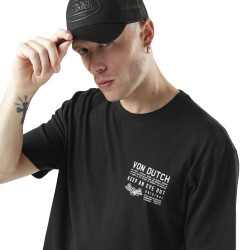 T-shirt homme col rond relax fit avec print dans le dos Photos