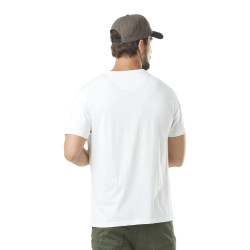 T-shirt homme col rond avec print en coton Pict