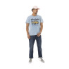 T-shirt homme regular en jersey 160gr acid wash print devant Truck T-shirt homme regular en jersey 160gr acid wash print devant Truck