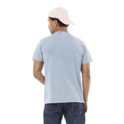 T-shirt homme regular en jersey 160gr acid wash print devant Truck