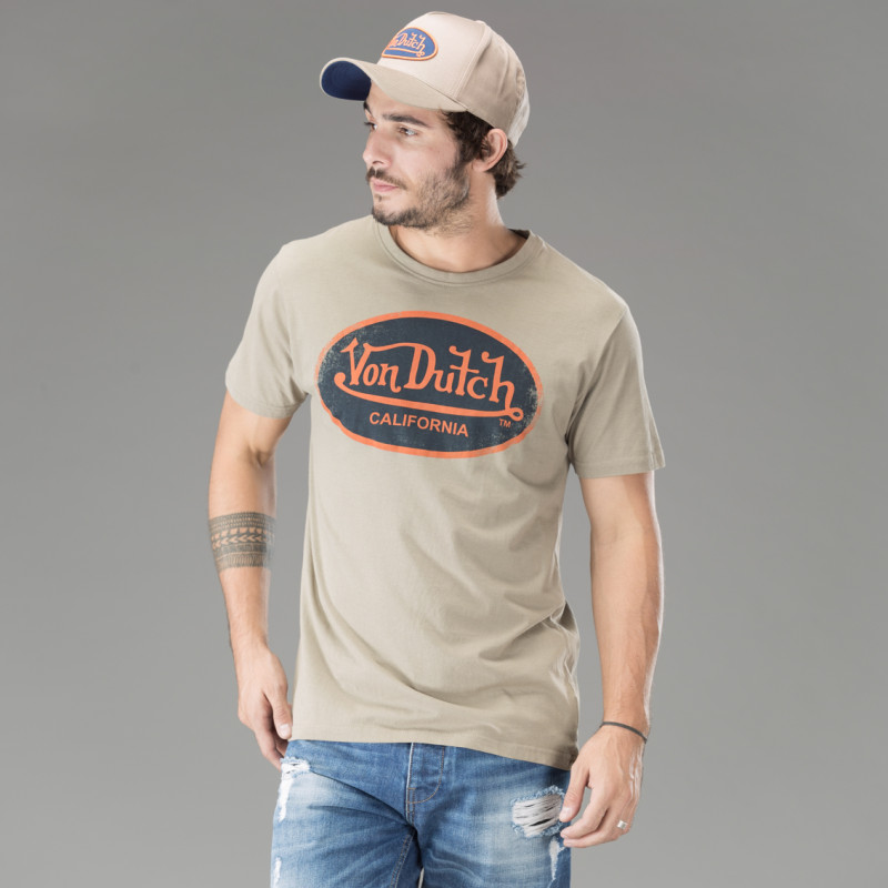 T-shirt homme col rond homme en coton Aaron