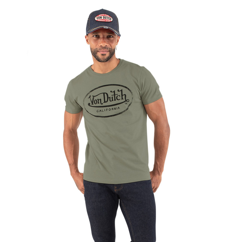T-shirt col rond homme en coton Aaron
