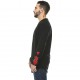 T-shirt homme H'echbone Paris Noir a capuche