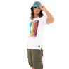T-shirt manches courtes régular fit en col rond en coton Col