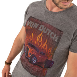 T-shirt col rond regular fit homme en coton Crazy