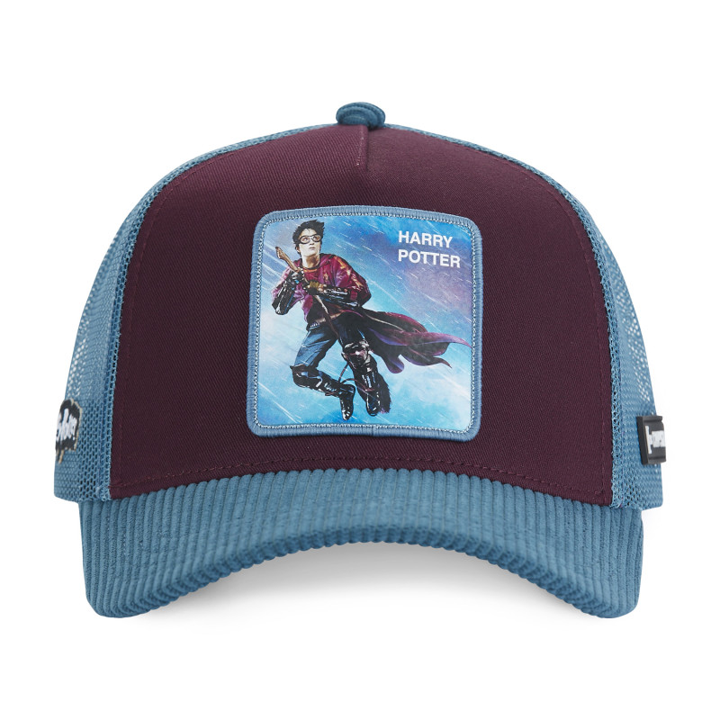 Casquette homme trucker en sergé de coton/velours  Harry Potter Broom