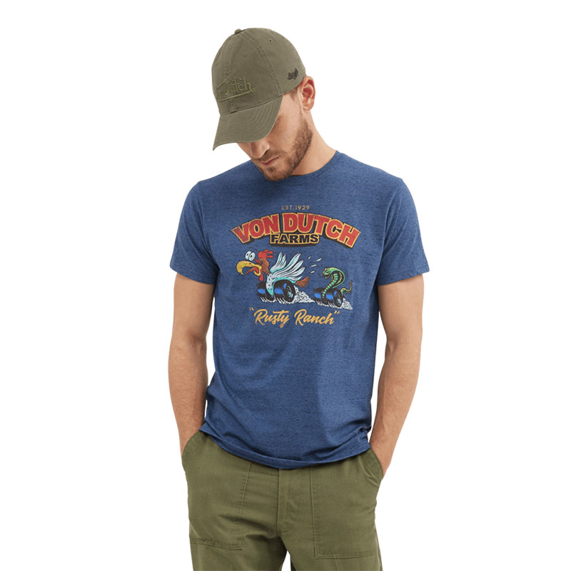 T-shirt col rond homme en coton Farms