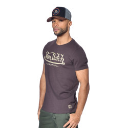 T-shirt homme col rond regular fit print devant en coton First