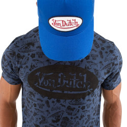 T-shirt col rond homme en coton Front