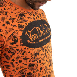T-shirt col rond homme en coton Front