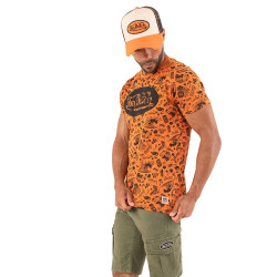 T-shirt col rond homme en coton Front