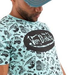 T-shirt col rond homme en coton Front
