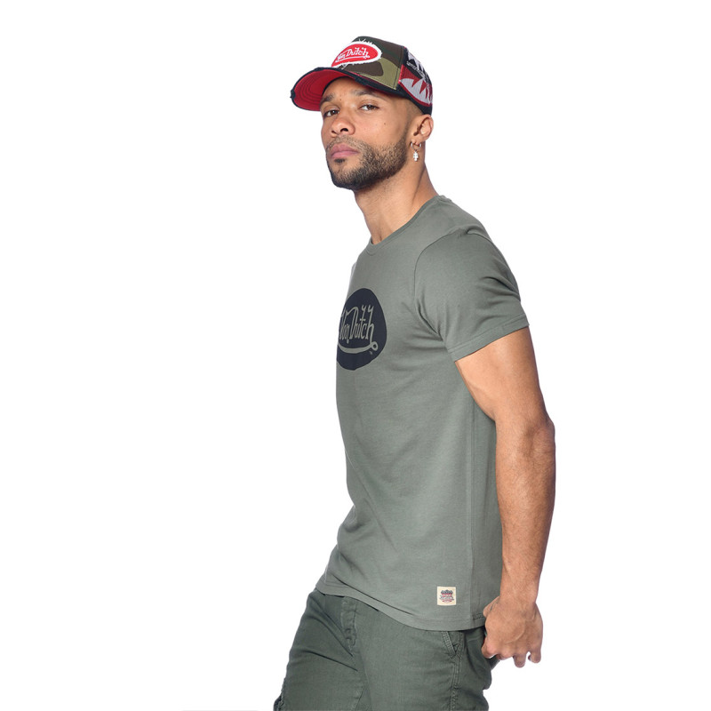 T-shirt col rond homme en coton Front