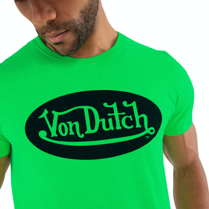 T-shirt col rond homme en coton Front