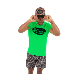 T-shirt col rond homme en coton Front