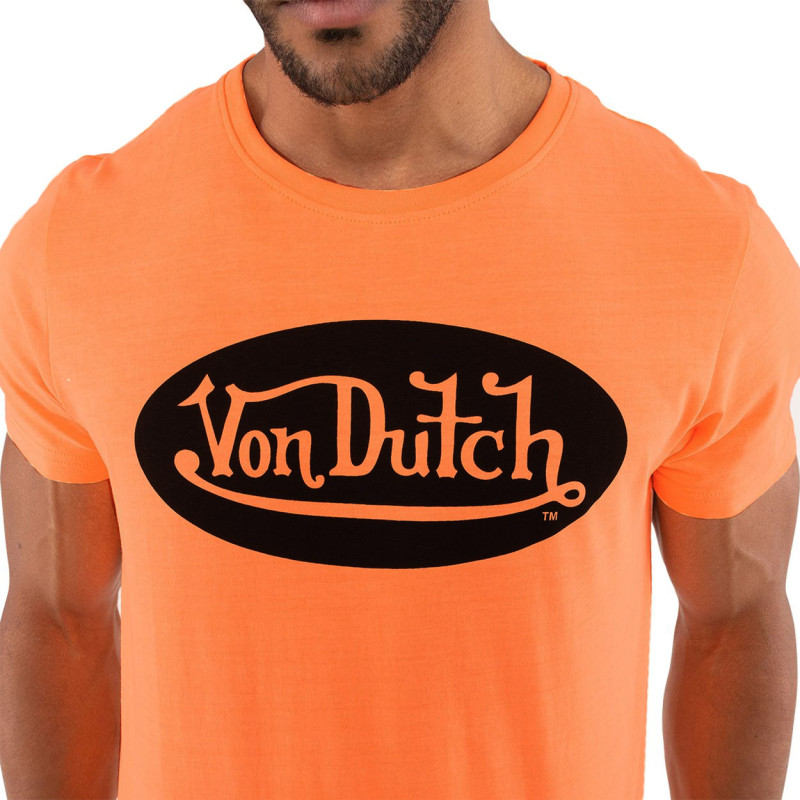 T-shirt col rond homme en coton Front