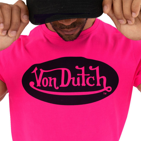 T-shirt col rond homme en coton Front