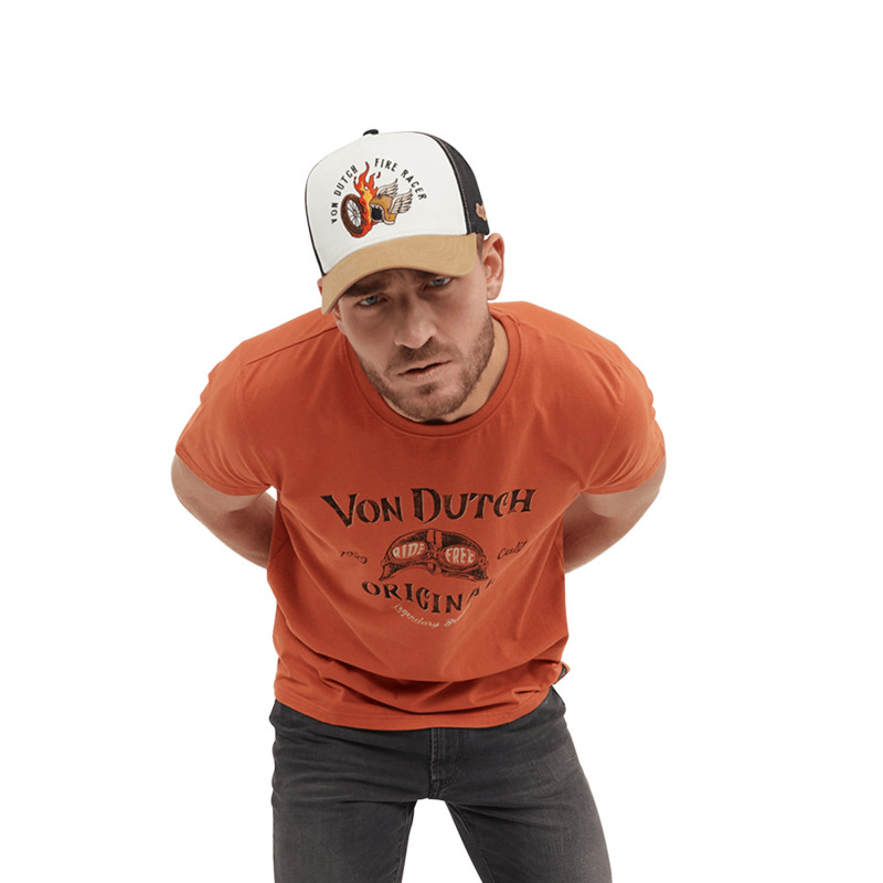 T-shirt col rond homme en coton Glas