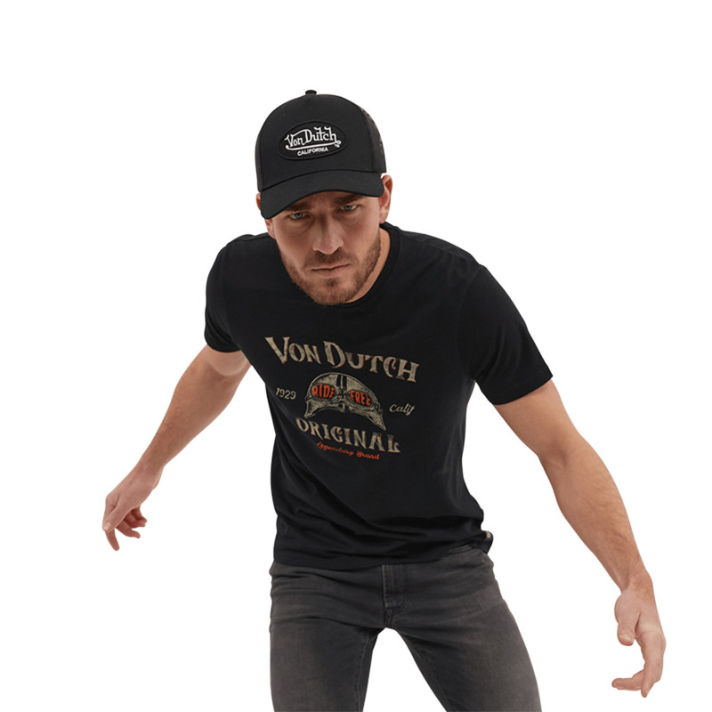 T-shirt homme col rond en coton Glas