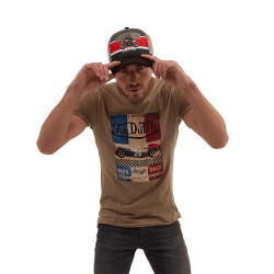T-shirt col rond homme en coton Grand Prix