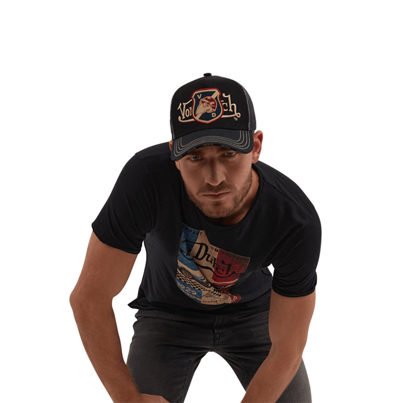 T-shirt homme col rond en coton Gprix