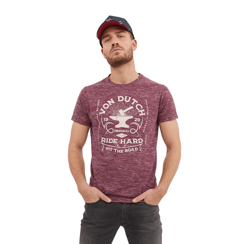 T-shirt col rond homme en coton Hit