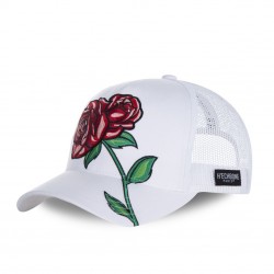 Casquette homme H'echbone Ros Blanc filet