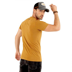 T-shirt col rond homme en coton Slim Fit Life