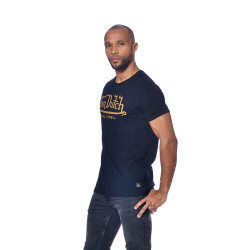 T-shirt homme regular col rond en coton Mach