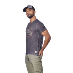 T-shirt homme col rond avec print Retro