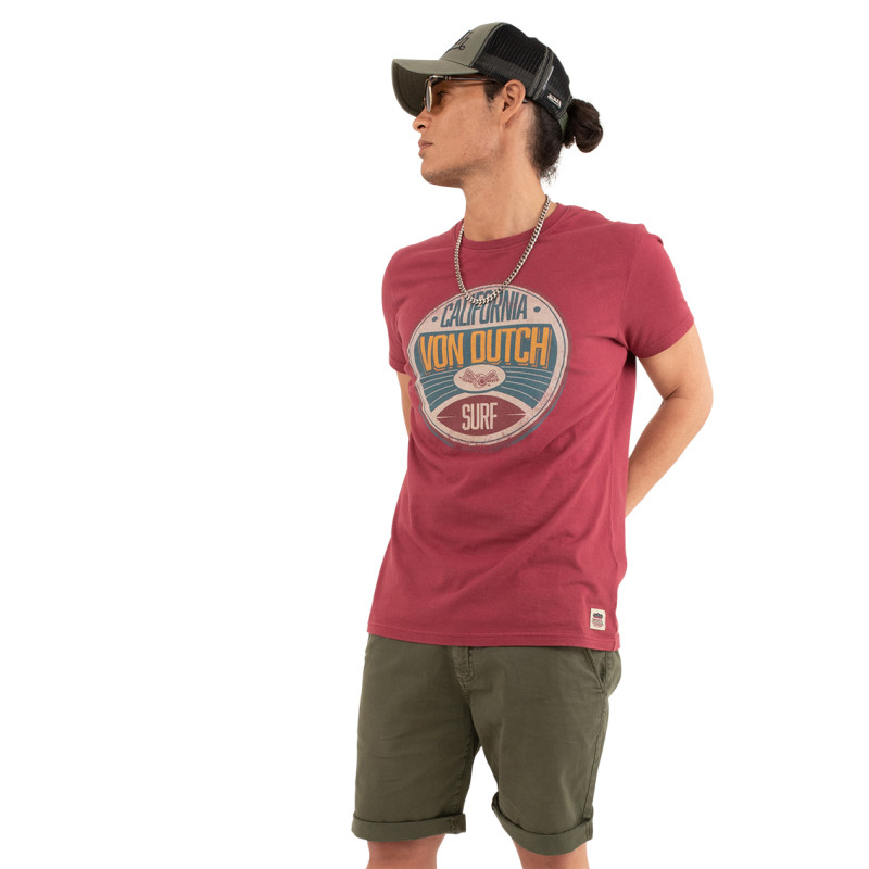 T-shirt col rond regular fit homme en coton Round