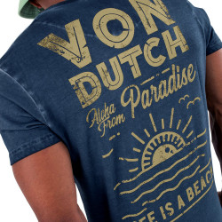 T-shirt col rond regular fit homme en coton Tour