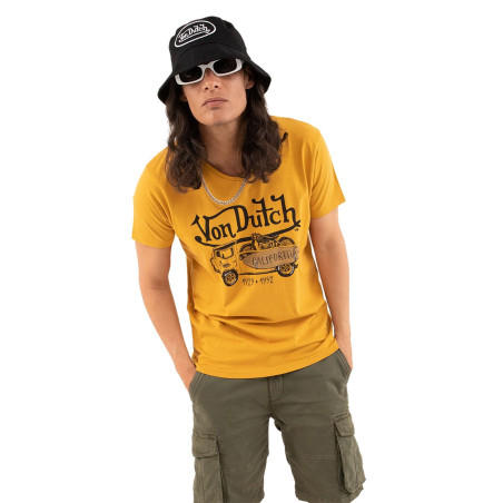 T-shirt col rond regular fit homme en coton Van