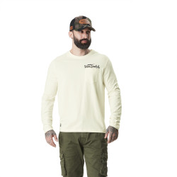 T-shirt homme à manches longues stretch avec print dos Hiro