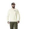 T-shirt homme à manches longues stretch avec print dos Hiro